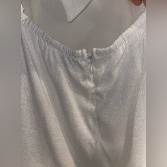 Blue Rain White Summer Romper - Picture 6 of 9